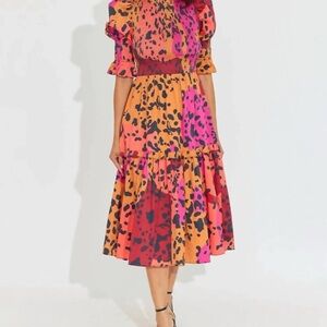 Alden Adair Noelle Dress Panthera Print Size Small